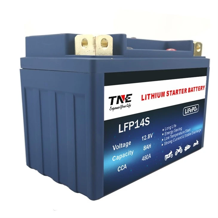 LFP14S 12V 8AH Lithium Powersports Battery With 480A CCA For Watercraft