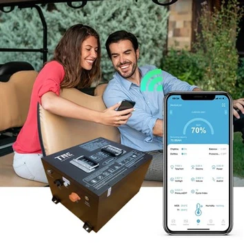 Club Car Upgrade LiFePO4 48V 105Ah Lithium Ion Battery With Charger & Touch Screen